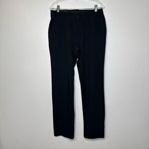 Under Armour Golf Straight Pants Men 32x32 Black Stretch Performance NWT